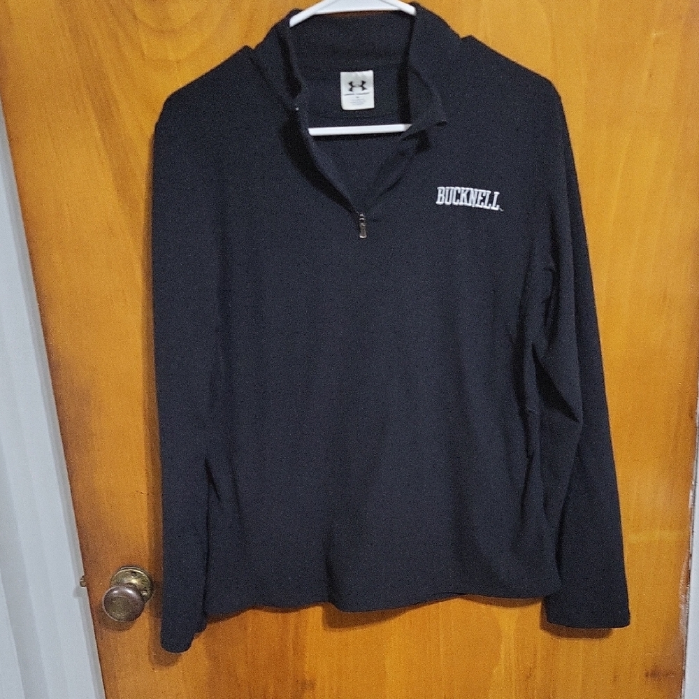 Womens Bucknell Under Armour Quarter Zip-black Size Medium
